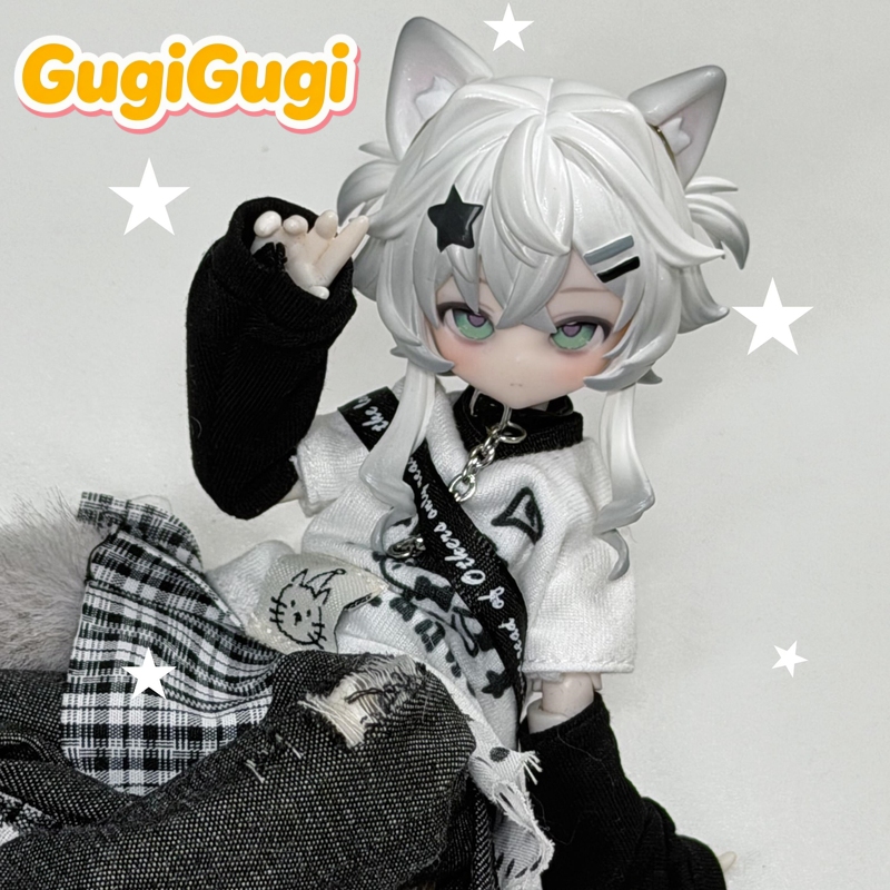 Collectible & Vintage Dolls For Christmas - 本物の非食用ドール「ミャウ」3シリーズ限定版ハングカード 1/8 アクションフィギュア BJDドール デスクトップ装飾モデル コレクション