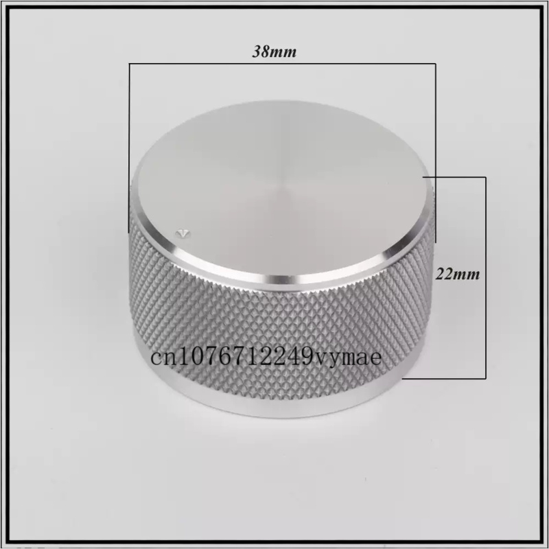 Tube Amplifier Part - 2 個 Preffair 38 ミリメートル金属アルミロータリーノブフィットチューブアンプラジオカーステレオボリュームポテンショメータノブキャップスペアパーツ
