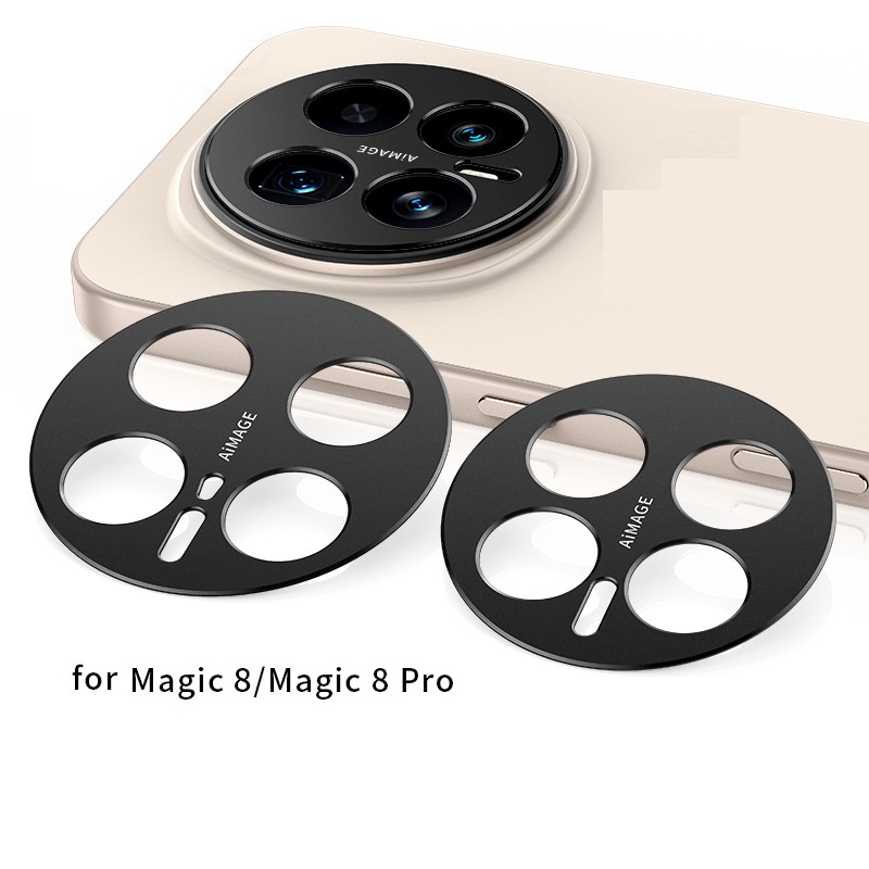 Super 8 Film Reel - 名誉のための Magic 8 Pro カメラベゼルアンチスクラッチメタルフレームカバー中空フィルム超スリムレンズプロテクターキャップステッカー
