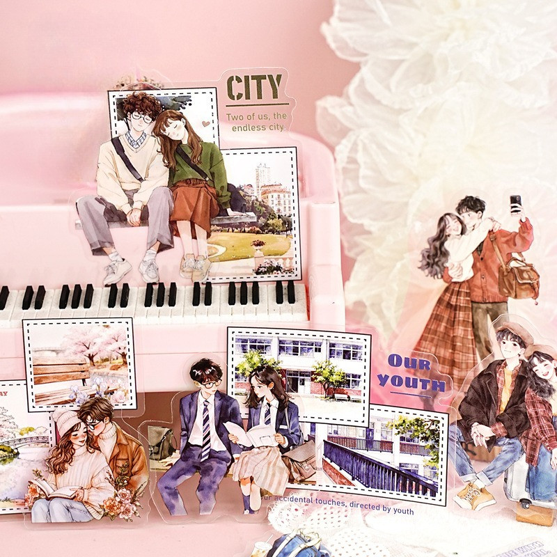 15枚入り PETキャラクターステッカー ジャーナリング用  - Vintage Things Collection のレビューと価格
