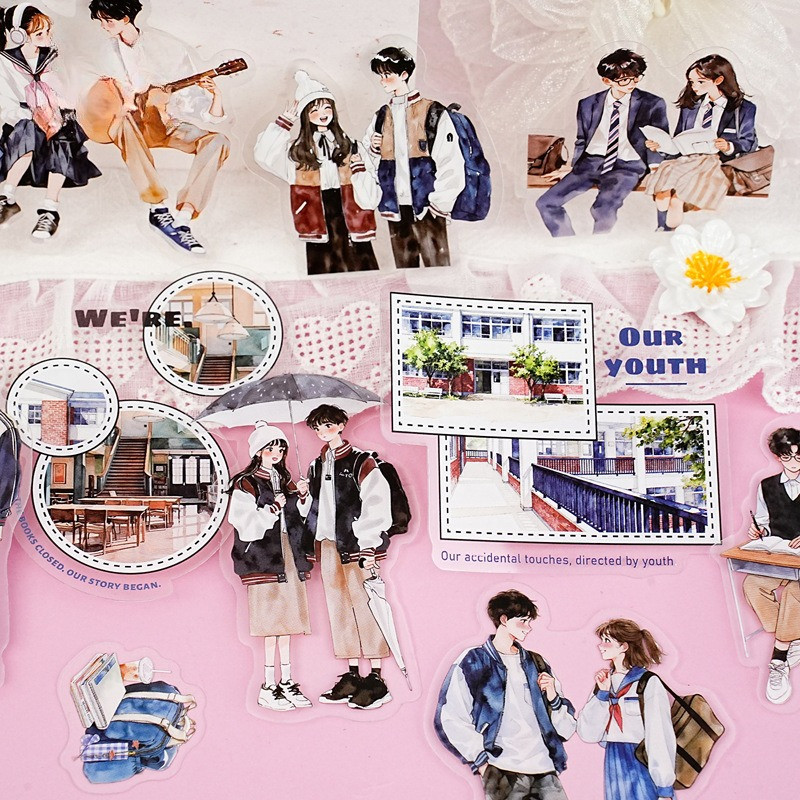 15枚入り PETキャラクターステッカー ジャーナリング用  - Vintage Things Collection のレビューと価格