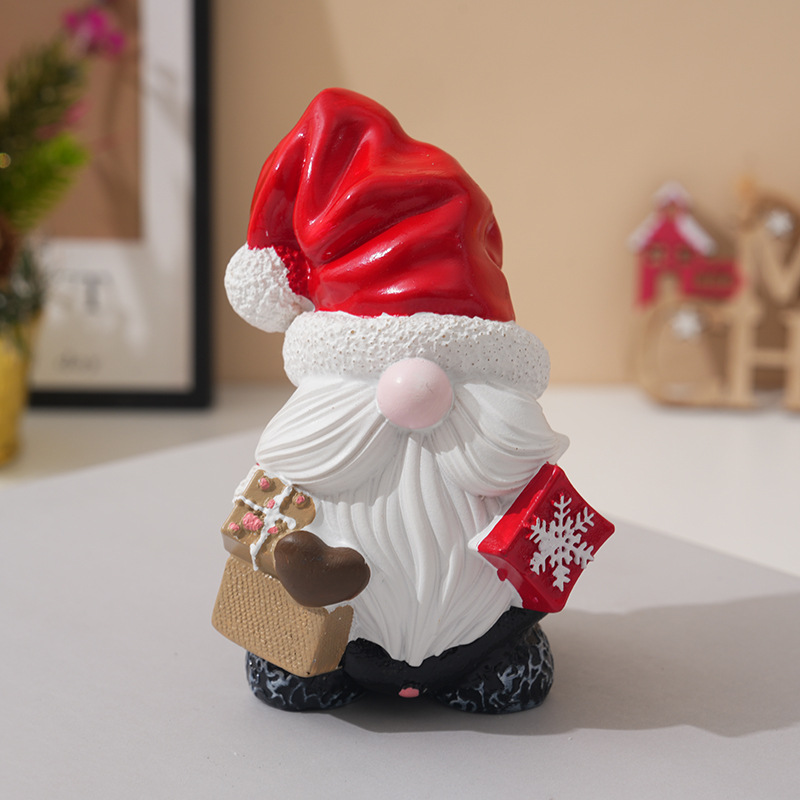 クリスマスサンタ樹脂オーナメントヴィンテージ卓上装飾ホームオ - Vintage Collectible Santa のレビューと価格