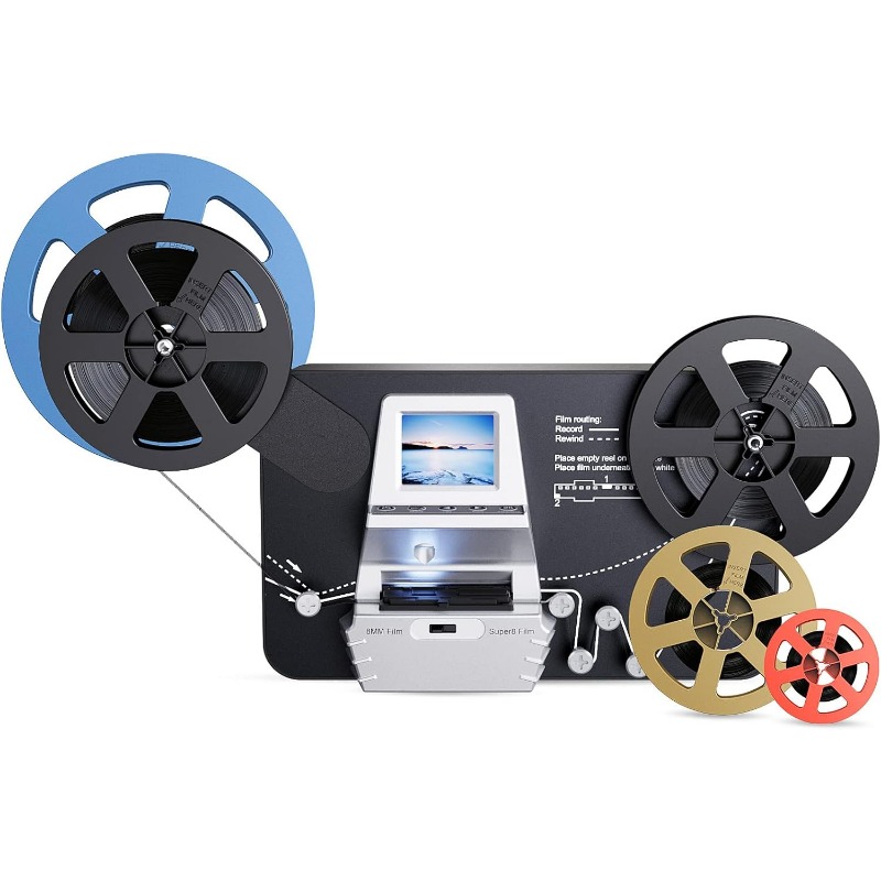 8mm＆スーパー8フィルムデジタル化コンバーター、2.4イン - Super 8 Film Reel のレビューと価格