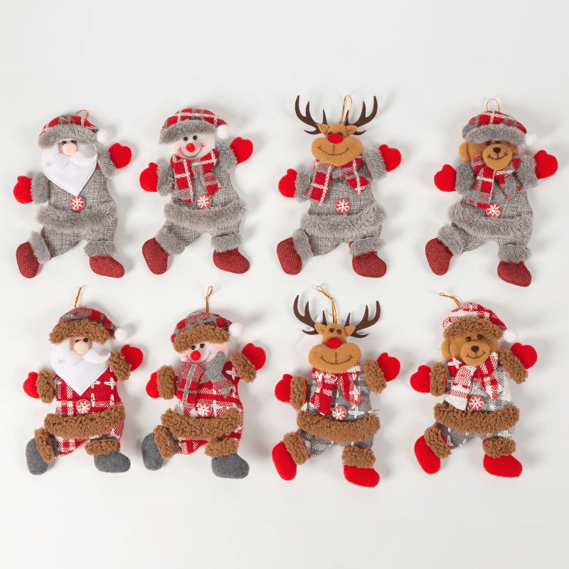 ランダムなスタイルのサンタクロース型吊り下げオーナメントの3 - Vintage Collectible Santa のレビューと価格