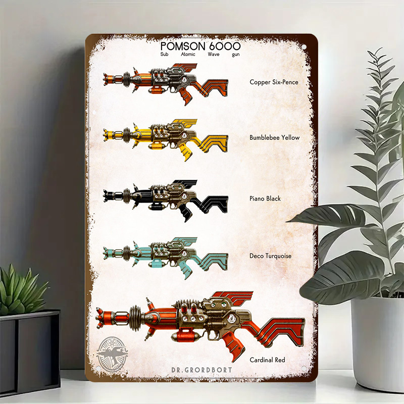 Pomson 6000 レトロメタルサイン - ヴィンテージ - Vintage Collectible Guns のレビューと価格