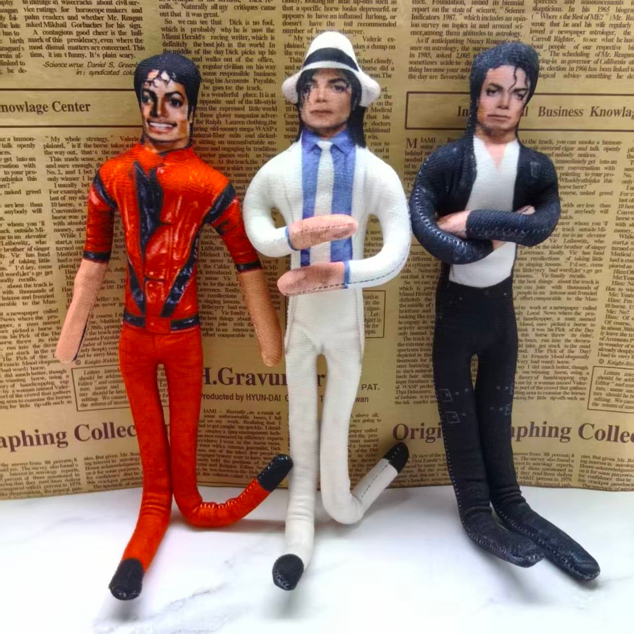 ヴィンテージMJマイケル・ジャクソンコスプレ小道具人形曲げら - Vintage Collectible Toys のレビューと価格