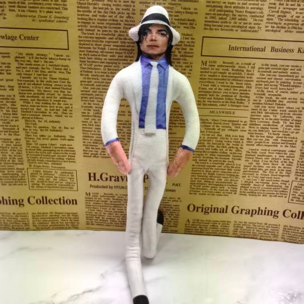 ヴィンテージMJマイケル・ジャクソンコスプレ小道具人形曲げら - Vintage Collectible Toys のレビューと価格