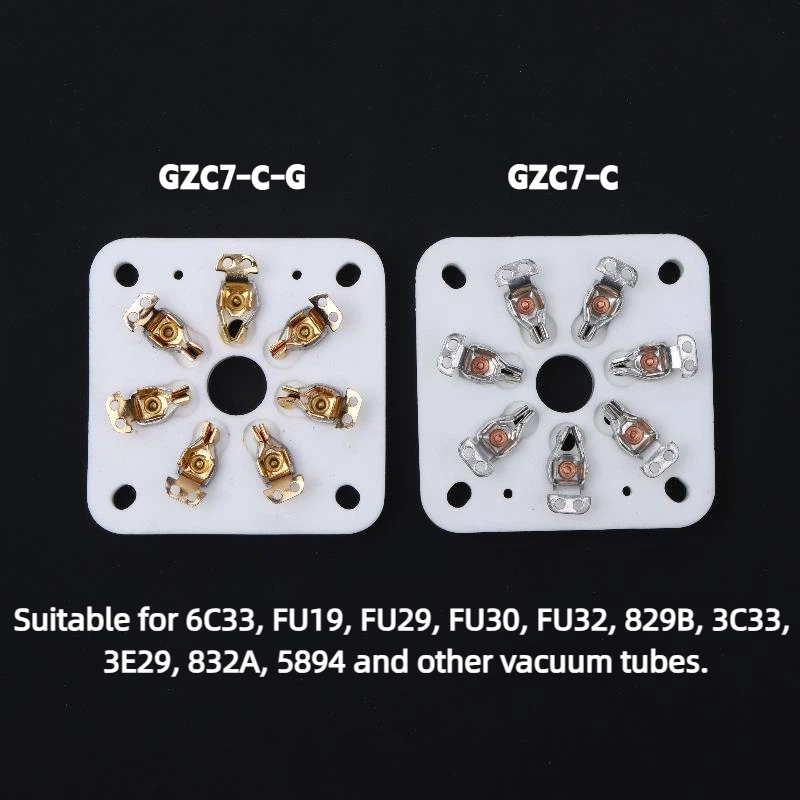 7ピンセラミック真空管ソケット FU19 FU32 6C3用 - Tube Amplifier Part のレビューと価格