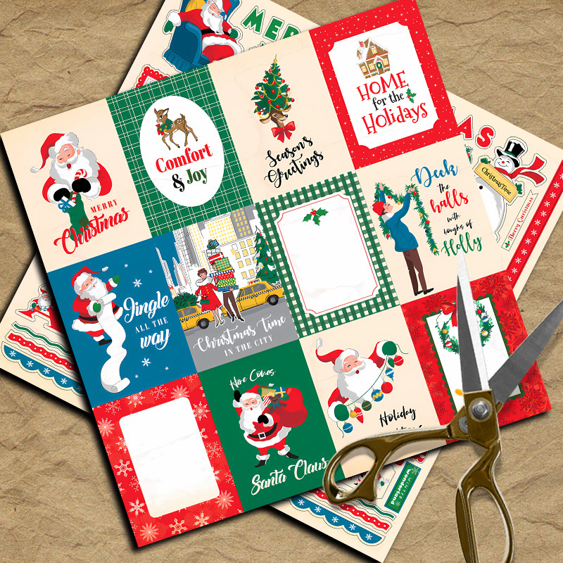 スクラップブッキングペーパー,クリスマスシリーズ,ヴィンテー - Vintage Collectible Santa のレビューと価格