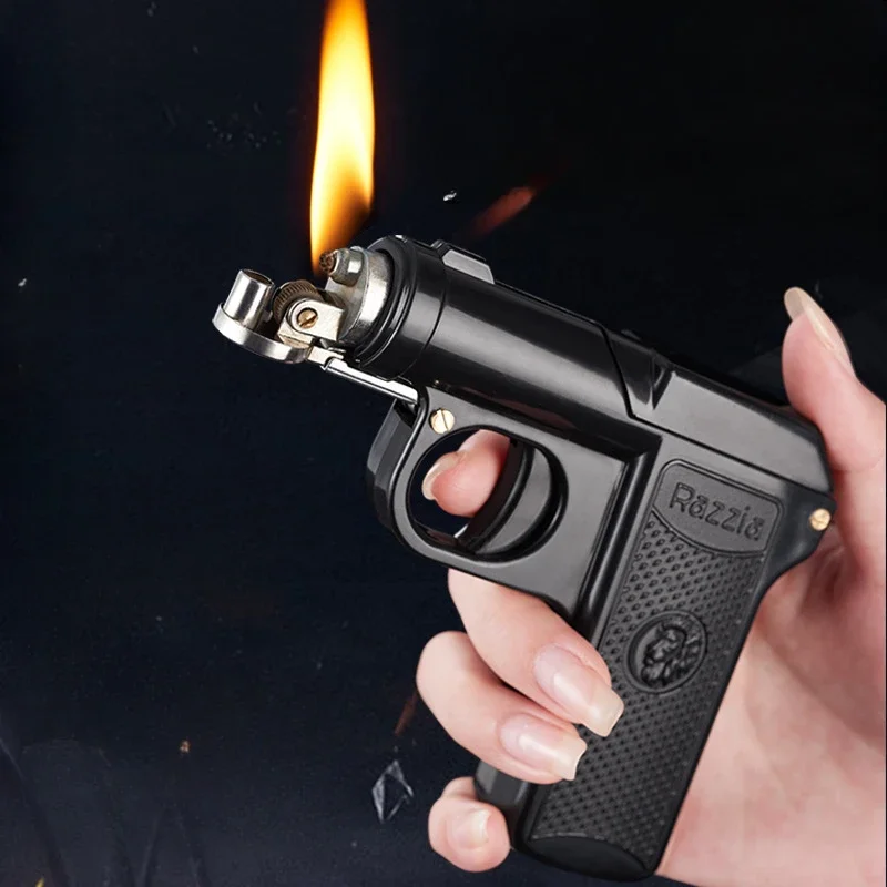 ヴィンテージピストル型ライター、防風メタル、詰め替え可能、ガ - Vintage Collectible Guns のレビューと価格