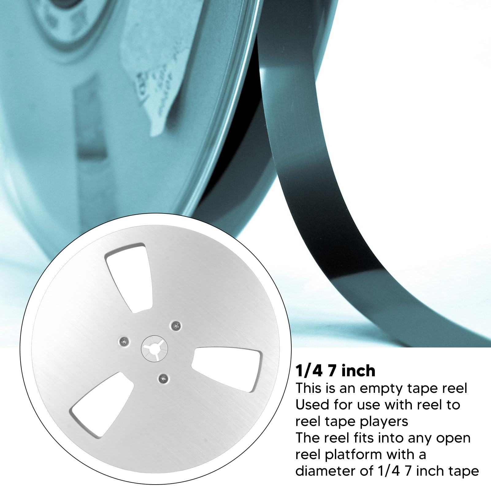 1/4インチ 7インチ テイクアップリール、アルミ合金製オー - Super 8 Film Reel のレビューと価格