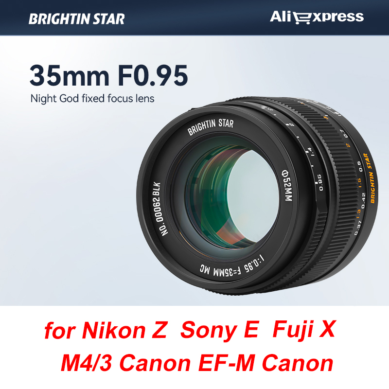 明るさスターミラーレスカメラレンズ,Nikon,Sony,F - Film Camera 35Mm のレビューと価格