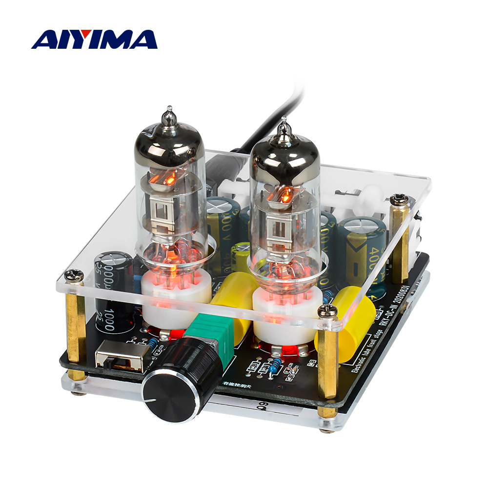 AIYIMA アップグレード 6A2 チューブプリアンプアン - Tube Amplifier Part のレビューと価格