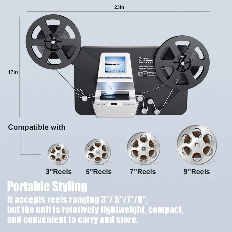 -8mm & スーパー8フィルムからデジタルへのコンバーター - Super 8 Film Reel のレビューと価格