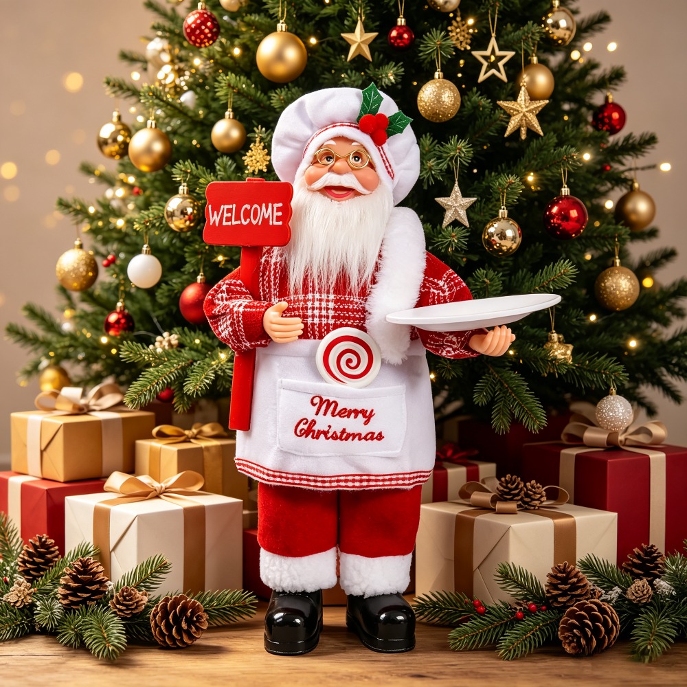 クリスマスシェフをテーマにしたサンタクロースのデスクトップ装 - Vintage Collectible Santa のレビューと価格