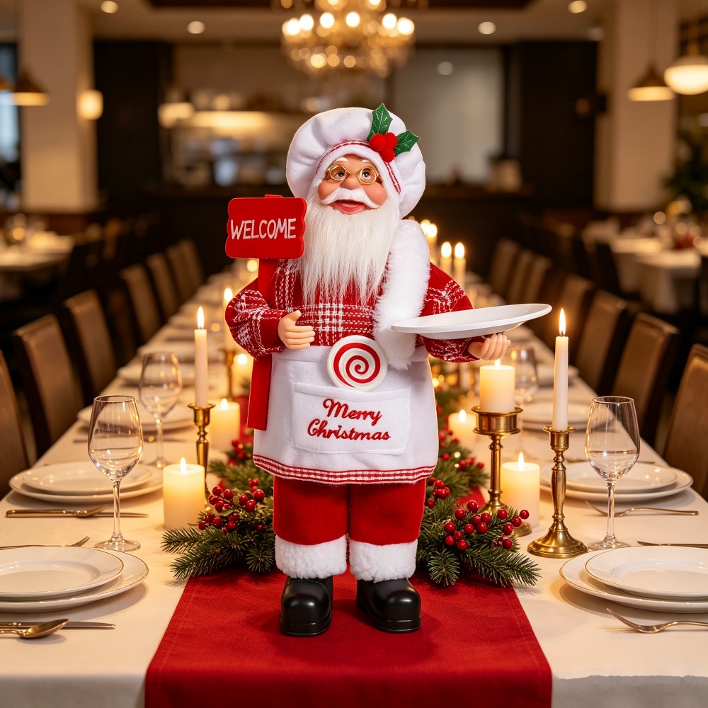 クリスマスシェフをテーマにしたサンタクロースのデスクトップ装 - Vintage Collectible Santa のレビューと価格